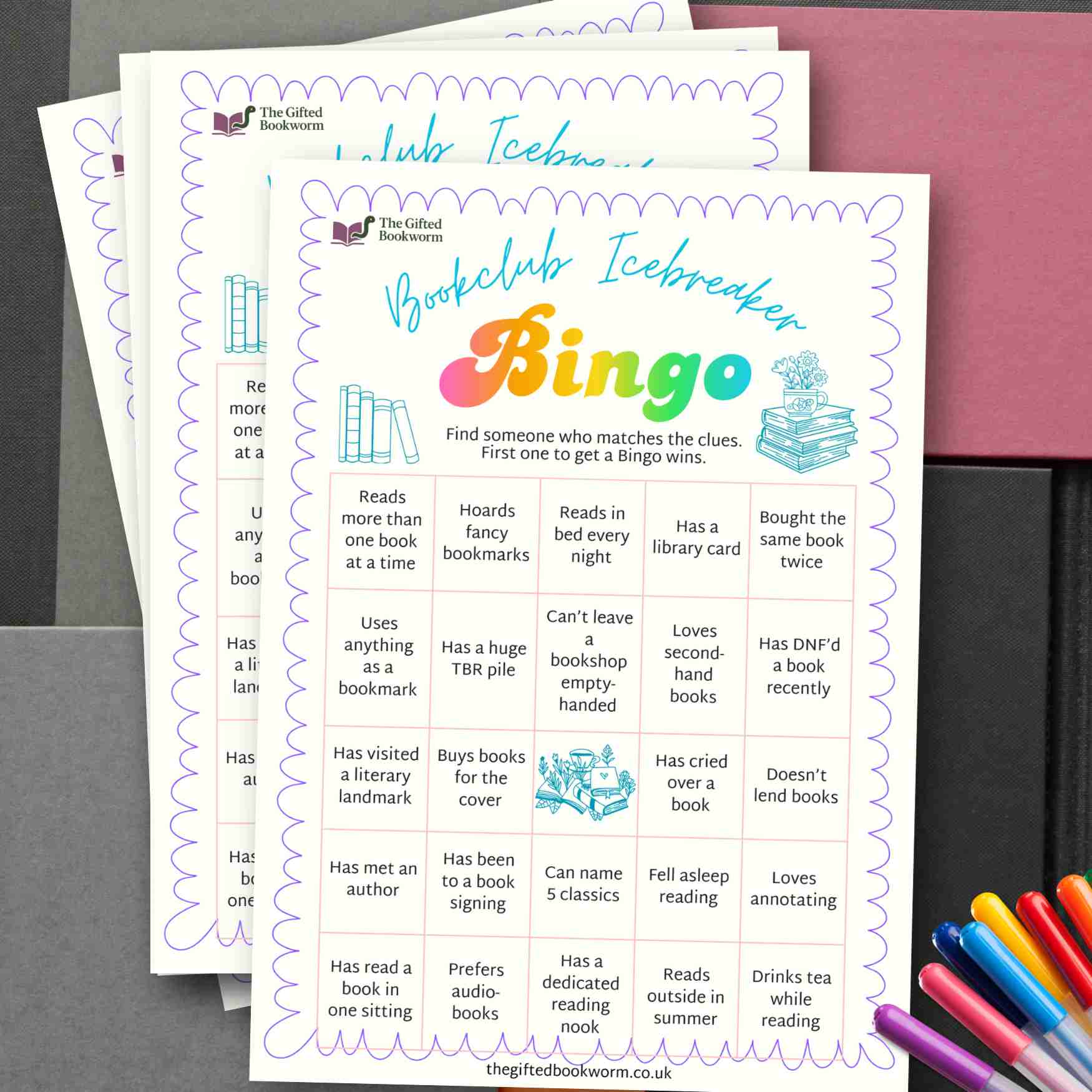 book club bingo