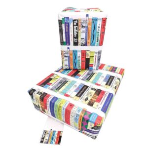 book page wrapping paper