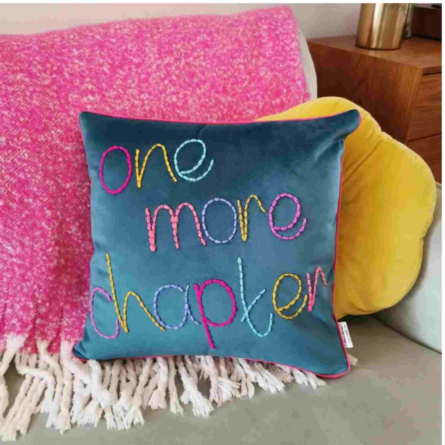 one more chapter cushion