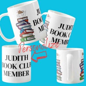 personalised book club mug