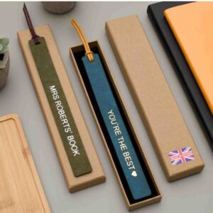 Personalised Leather Bookmark, Christmas Gift