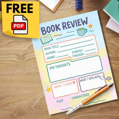 printable book review