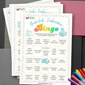 Free printable bookclub bingo card