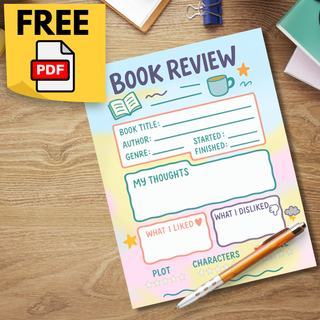 printable book review