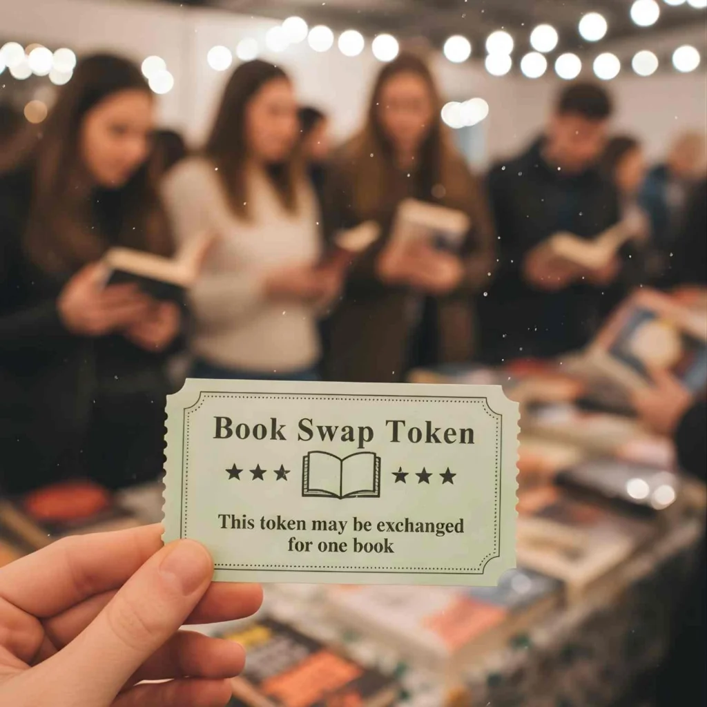 free printable book swap tokens