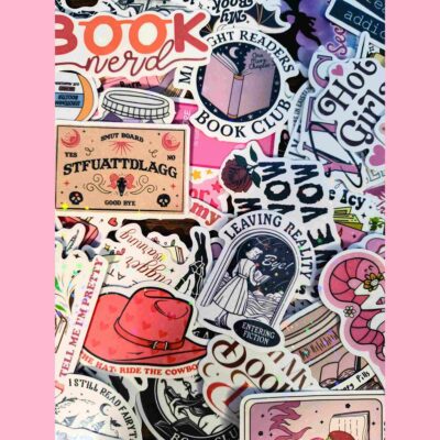 10 random bookish stickers pack