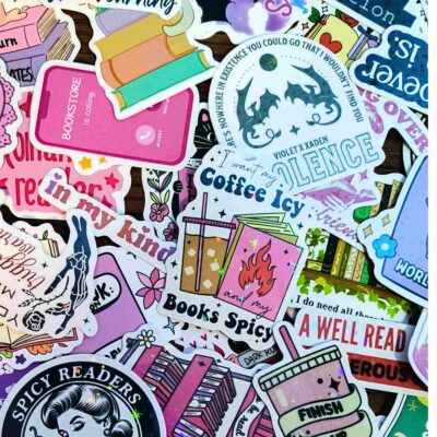10 random bookish stickers pack
