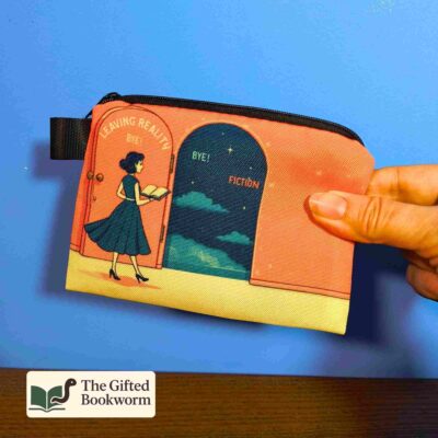 entering fiction coin purse for book lovers