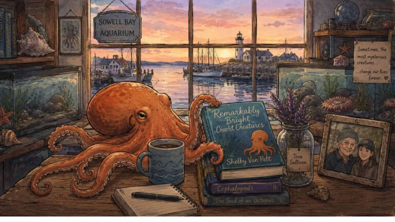 Remarkably Bright Creatures - Shelby Van Pelt remarkably bright creatures - reading a book