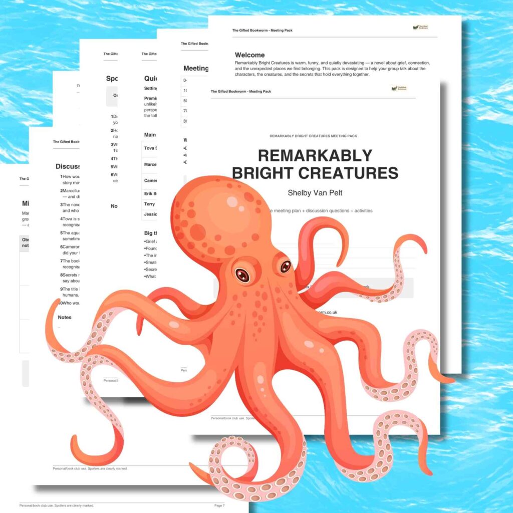 Remarkably Bright Creatures - Shelby Van Pelt remarkably bright creatures bookclub discussion free printable