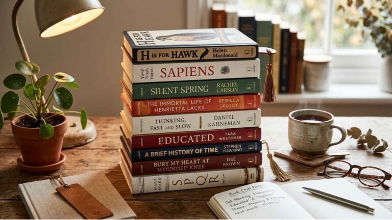 10 Non-Fiction Book Club Books for UK Readers (That Will Get Everyone Talking) list of non fiction books for a bookclub